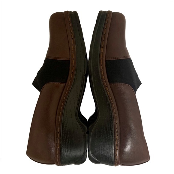 KLOGS Womens Clog 8 wide brown black stretchy - Picture 5 of 8